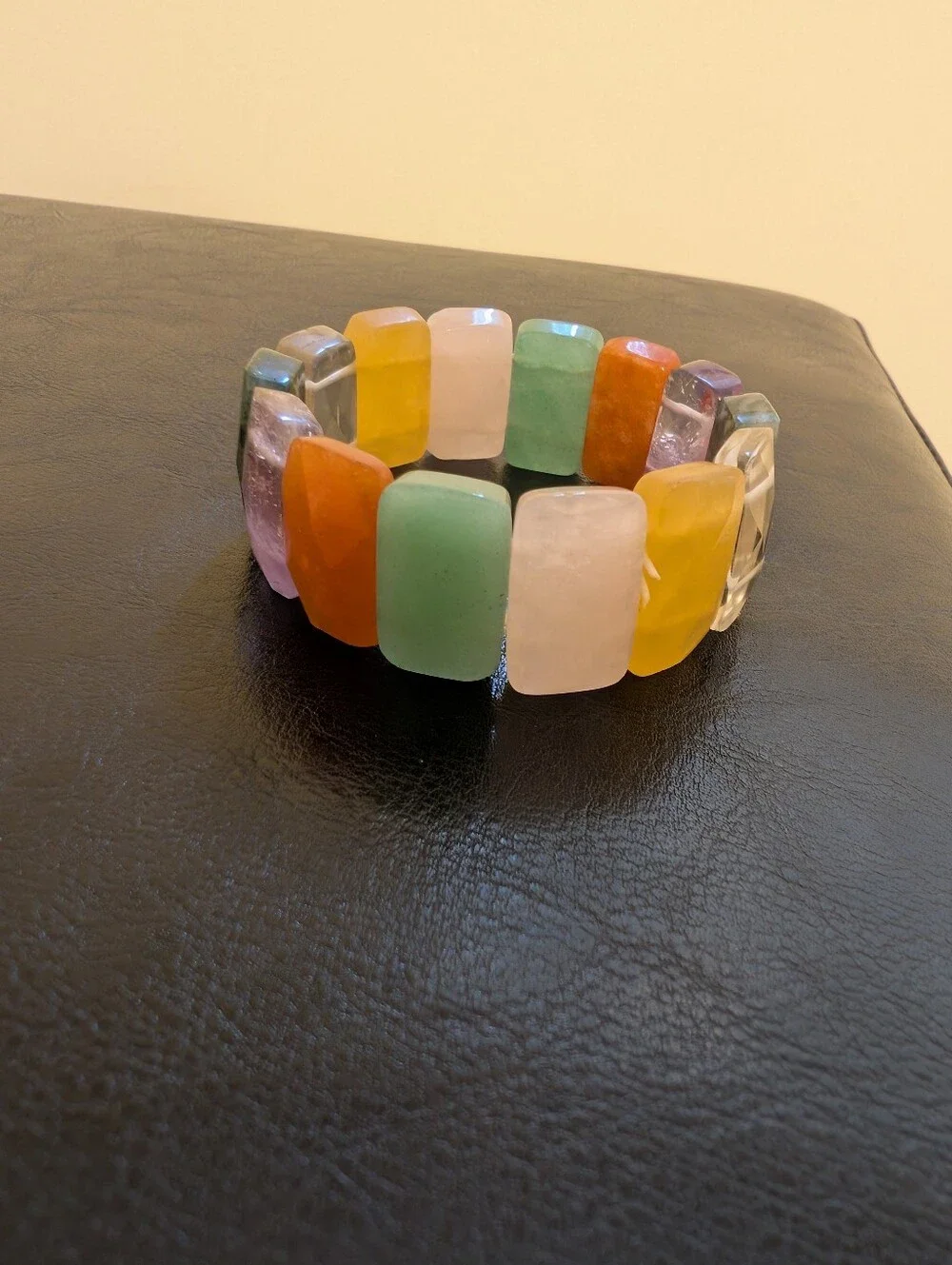 Multicolor Semi-Precious Stone Stretch Bracelet - Women Jewelry Bracelets